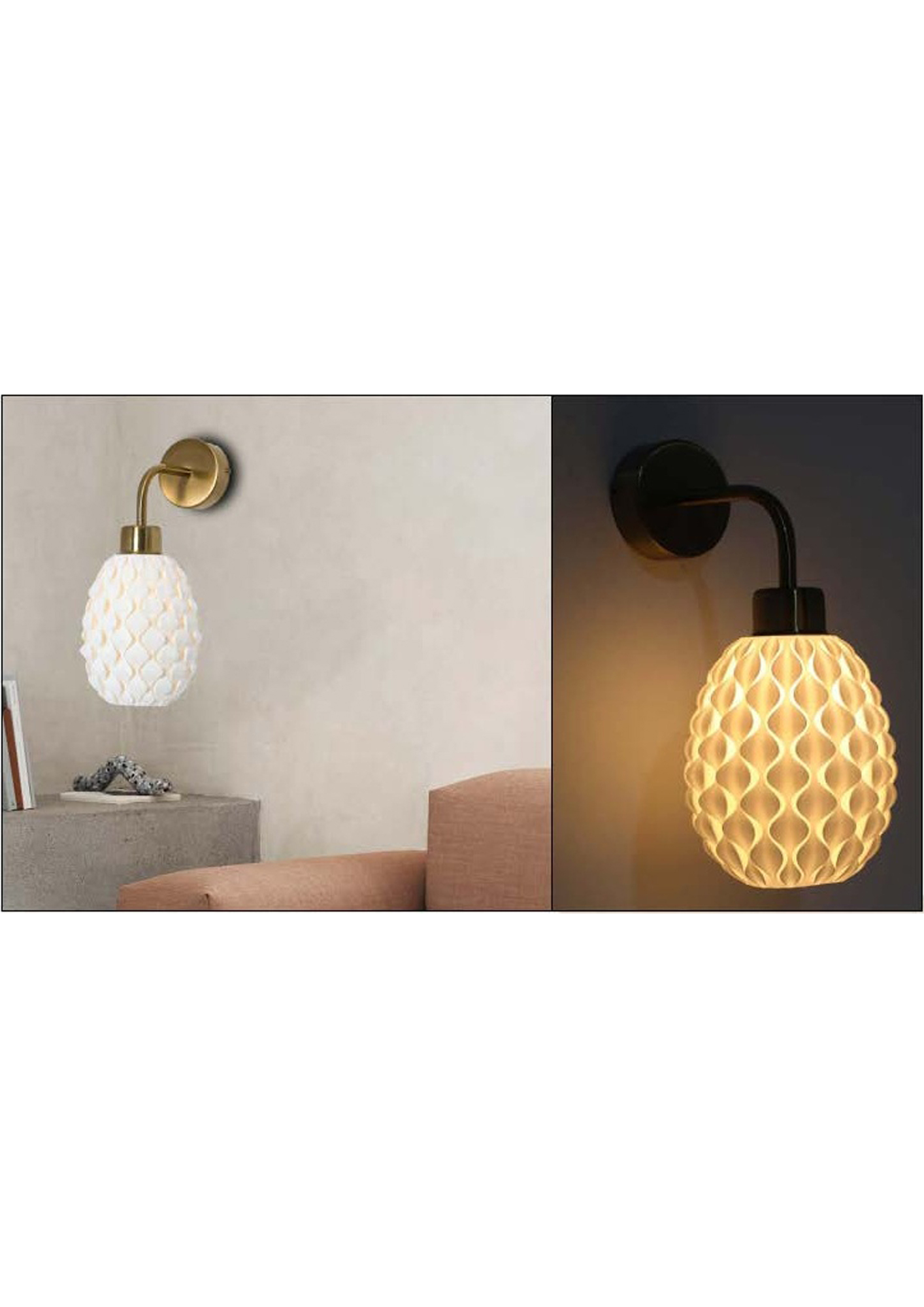 Beyond Lights - White Wall Sconce- GL